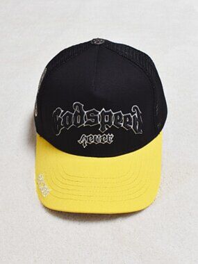 Godspeed Never Black and Yellow Trucker Cap